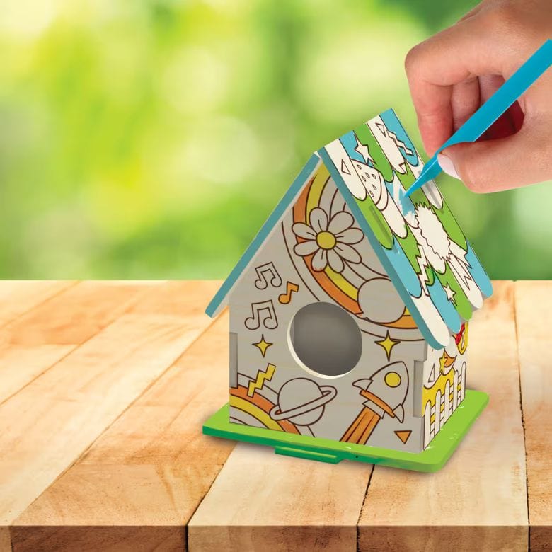 DIY wooden birdhouse kit