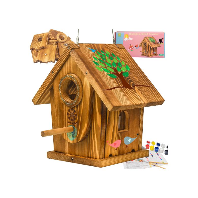 DIY carbonized birdhouse kit