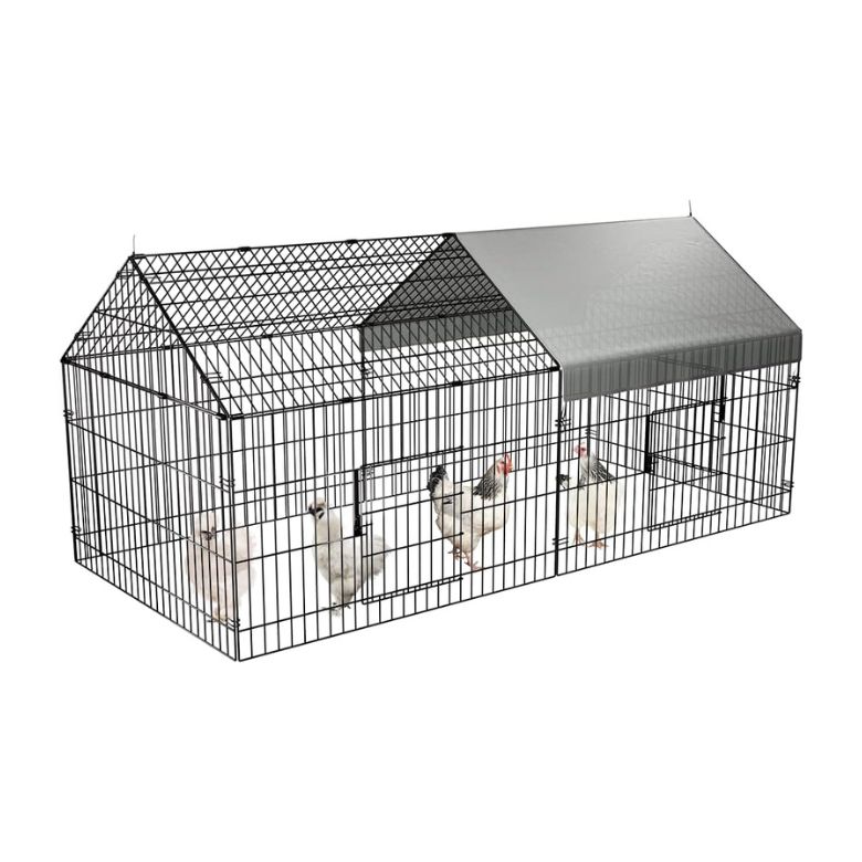 Metal Chicken Run Pen for Yard