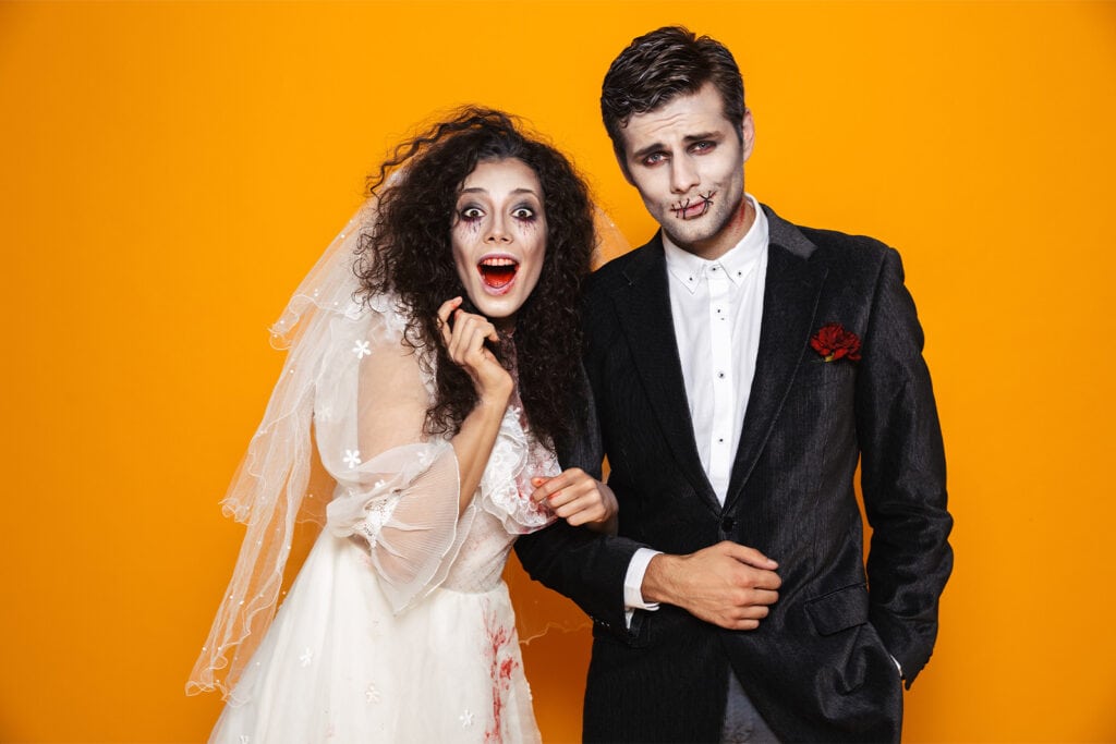 zombie bride and groom diy couples halloween costume