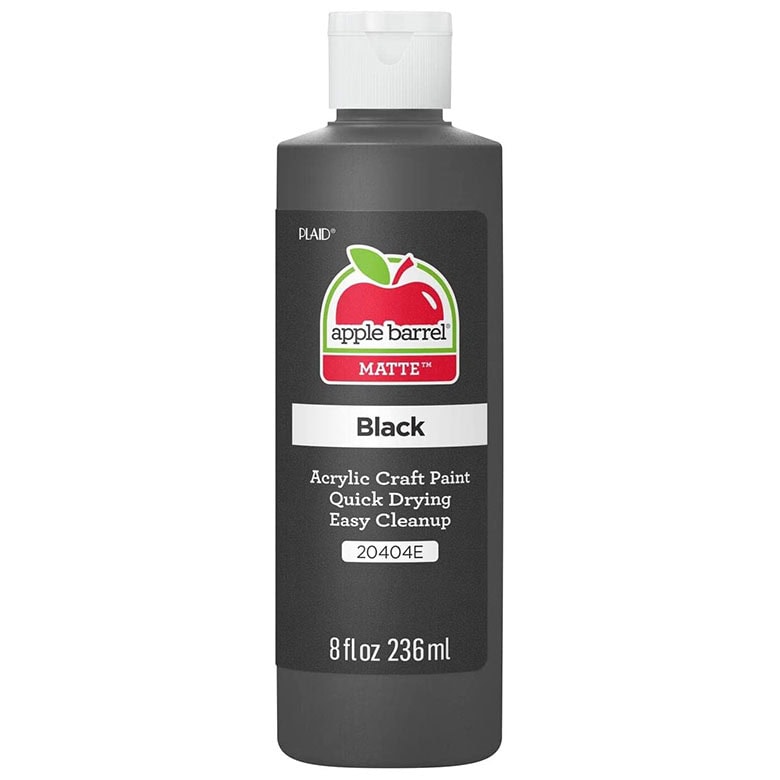black paint for crafts