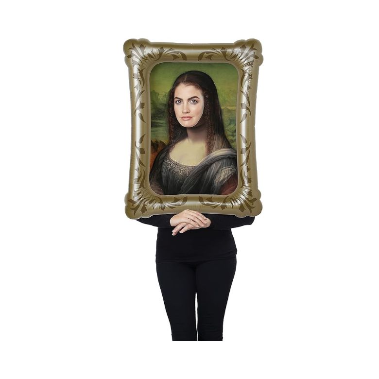 mona lisa painting halloween costume kit