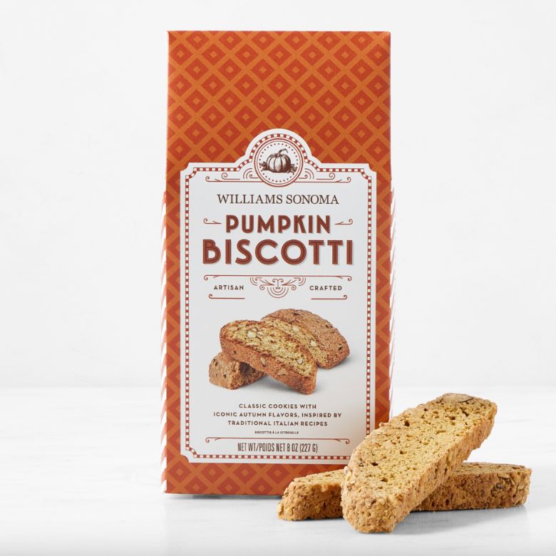box of pumpkin biscotti cookies