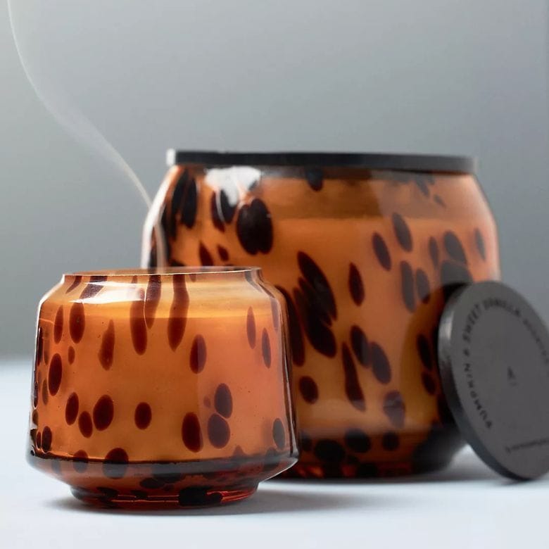 tortoise glass candles