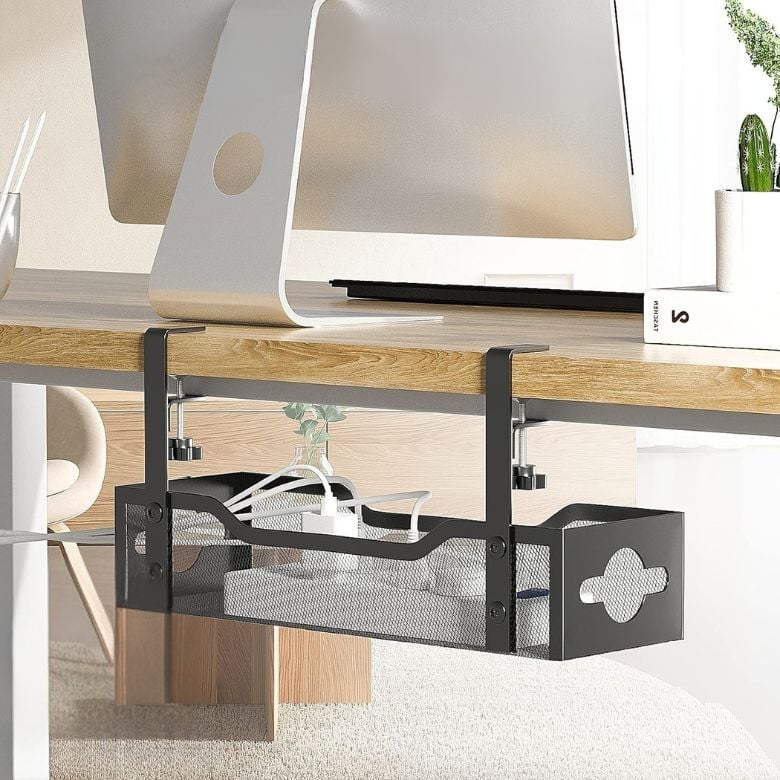 Under Desk Cable Management Tray