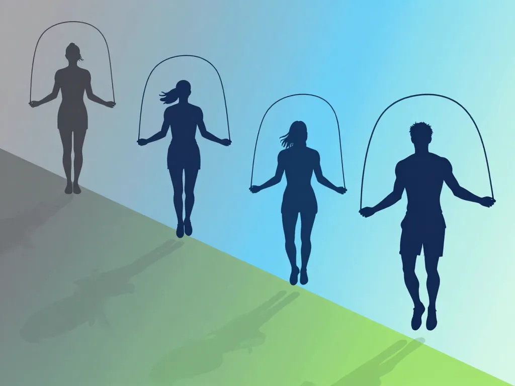 1 mois corde à sauter avant/après évolution corps