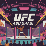 carte UFC Abu Dhabi illustration ambiance sportive