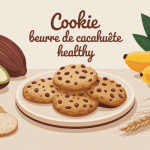 recette cookie beurre de cacahuete healthy assiette et ingrédients