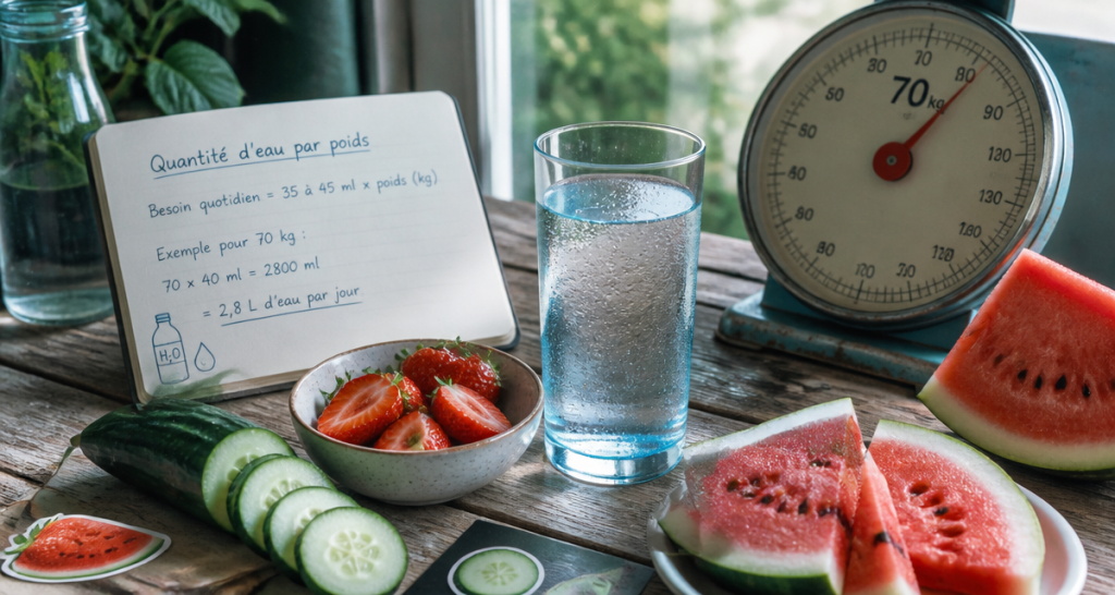 Quelle quantité d&rsquo;eau boire par jour ? La formule précise selon votre poids