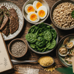 vitamine b dans quel aliment, aliments variés sur table