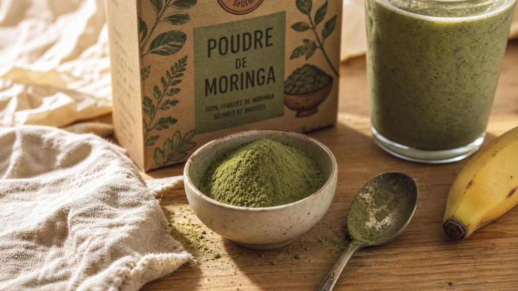 Poudre de moringa : bienfaits réels, doses utiles et précautions à connaître