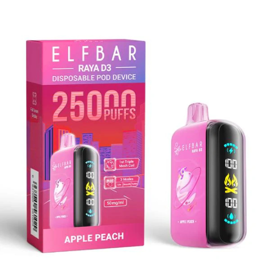 ELF BAR RAYA D3 25000 Apple Peach – Bild 2
