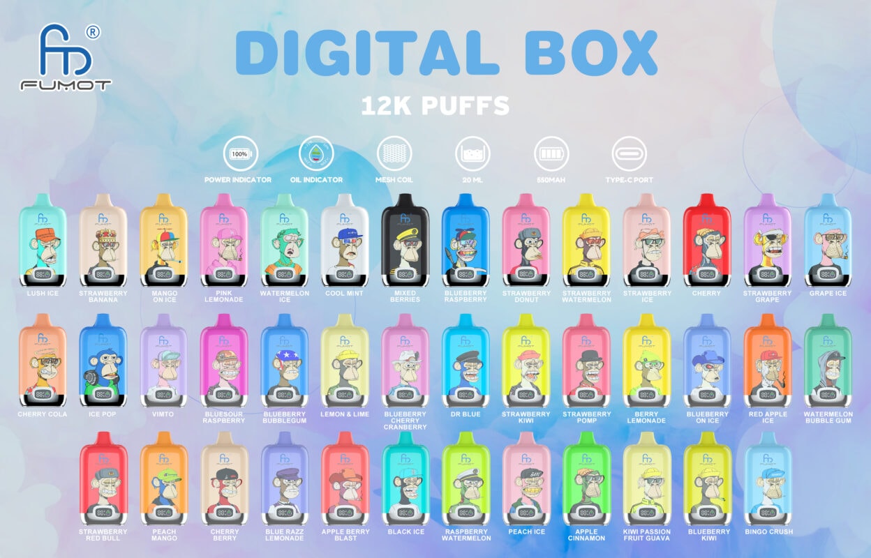 elfbar elfa master akku Fumot 12000 Digital Box
