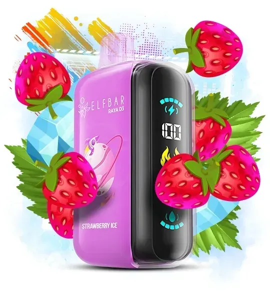 ELF BAR RAYA D3 25000 Strawberry Ice