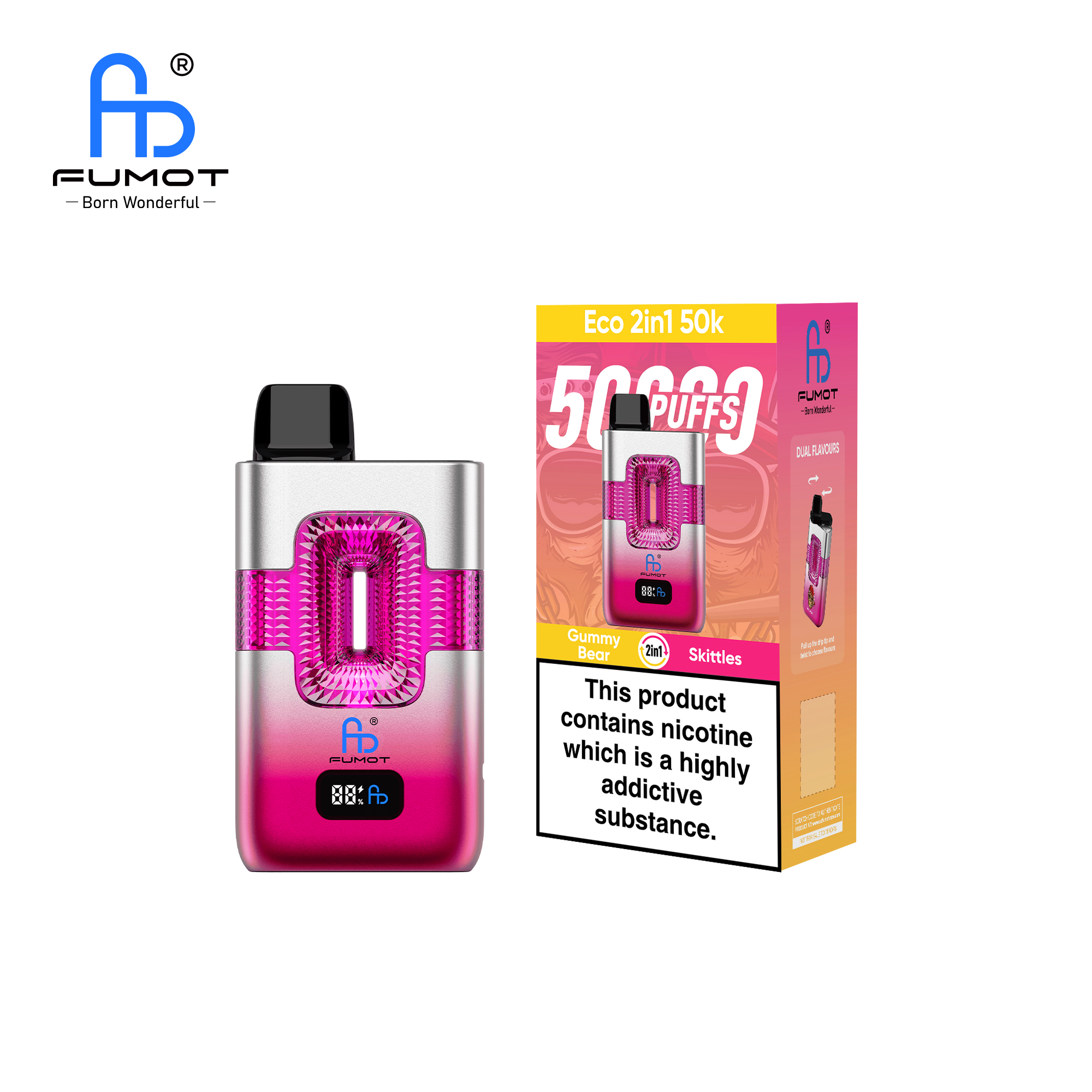 Fumot Eco 2in1 50K Gummy Bear / Skittles - immagine 3