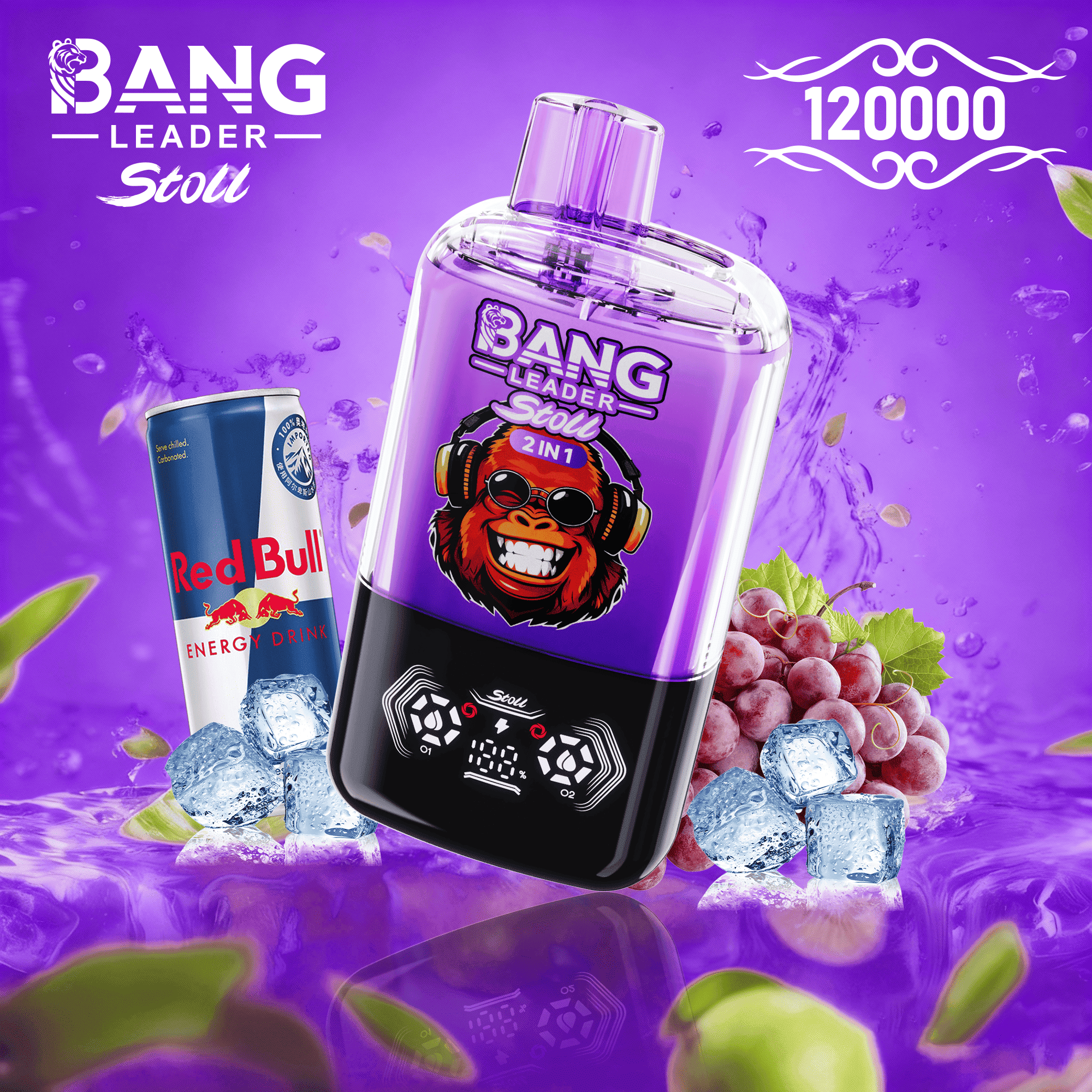 Bang Leader 120K Red Energy Ice / Grape Ice