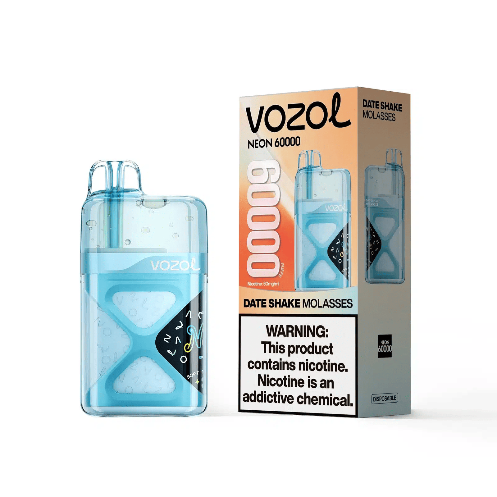 Vozol Neon 60000 Date Shake Molasses – Bild 2