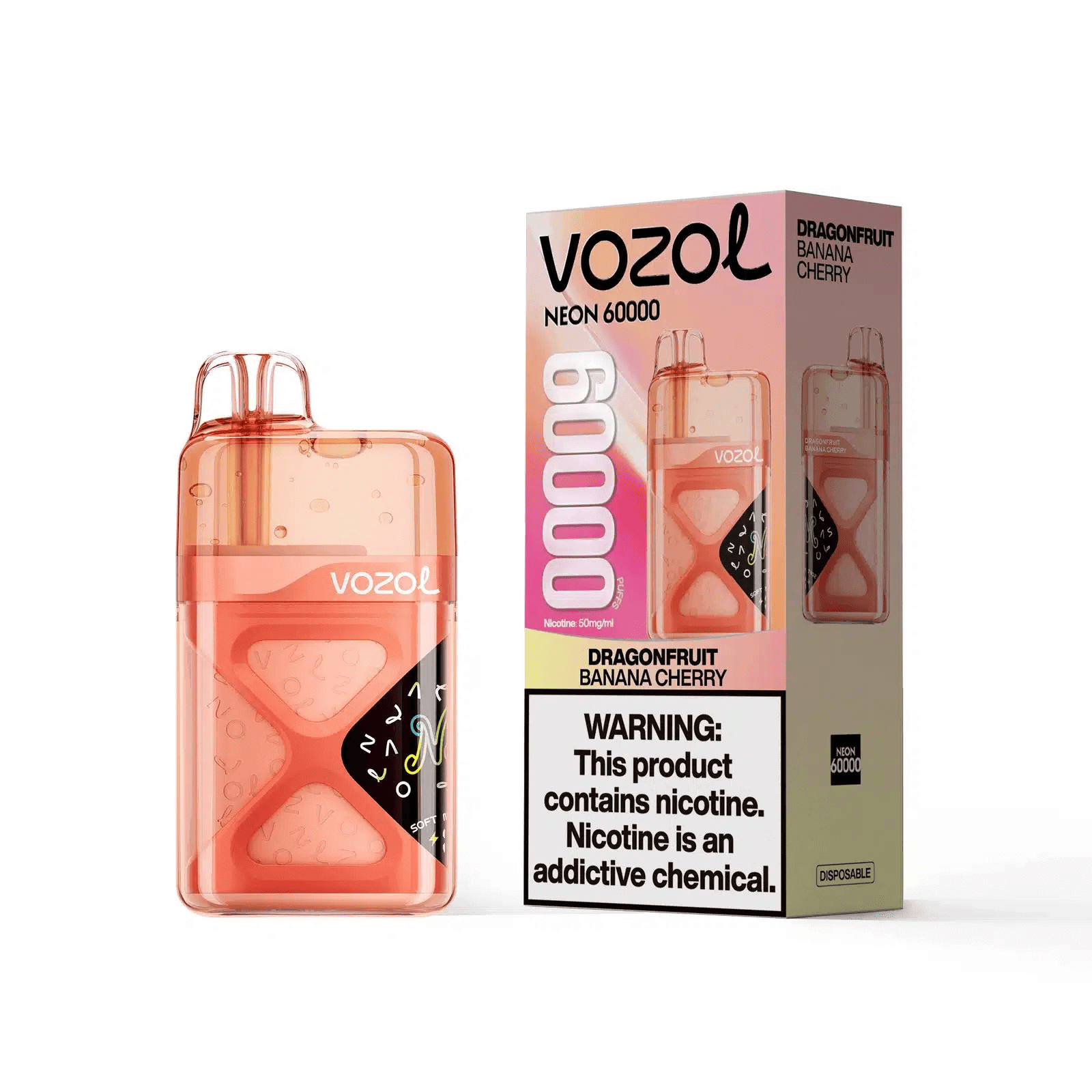 Vozol Neon 60000 Dragonfruit Banana Cherry – Bild 2