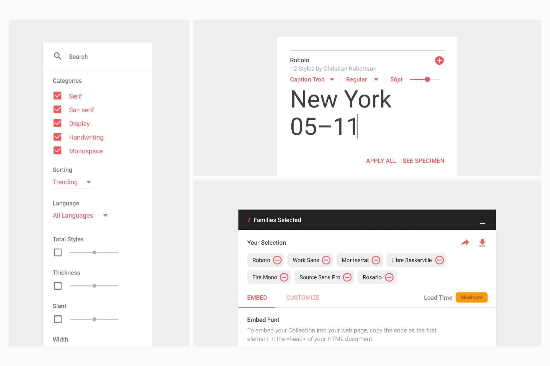 Google Fonts - UI