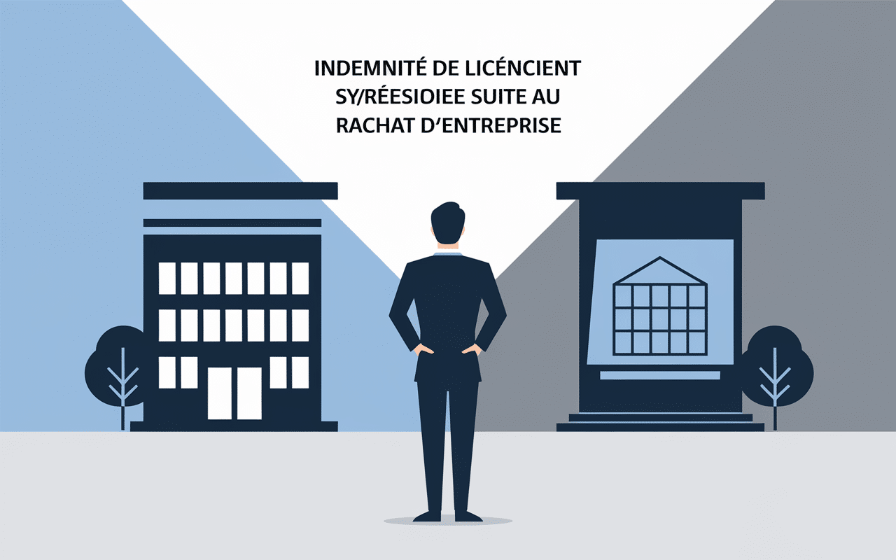 Scène de rachat d'entreprise avec contrat et enjeux juridiques