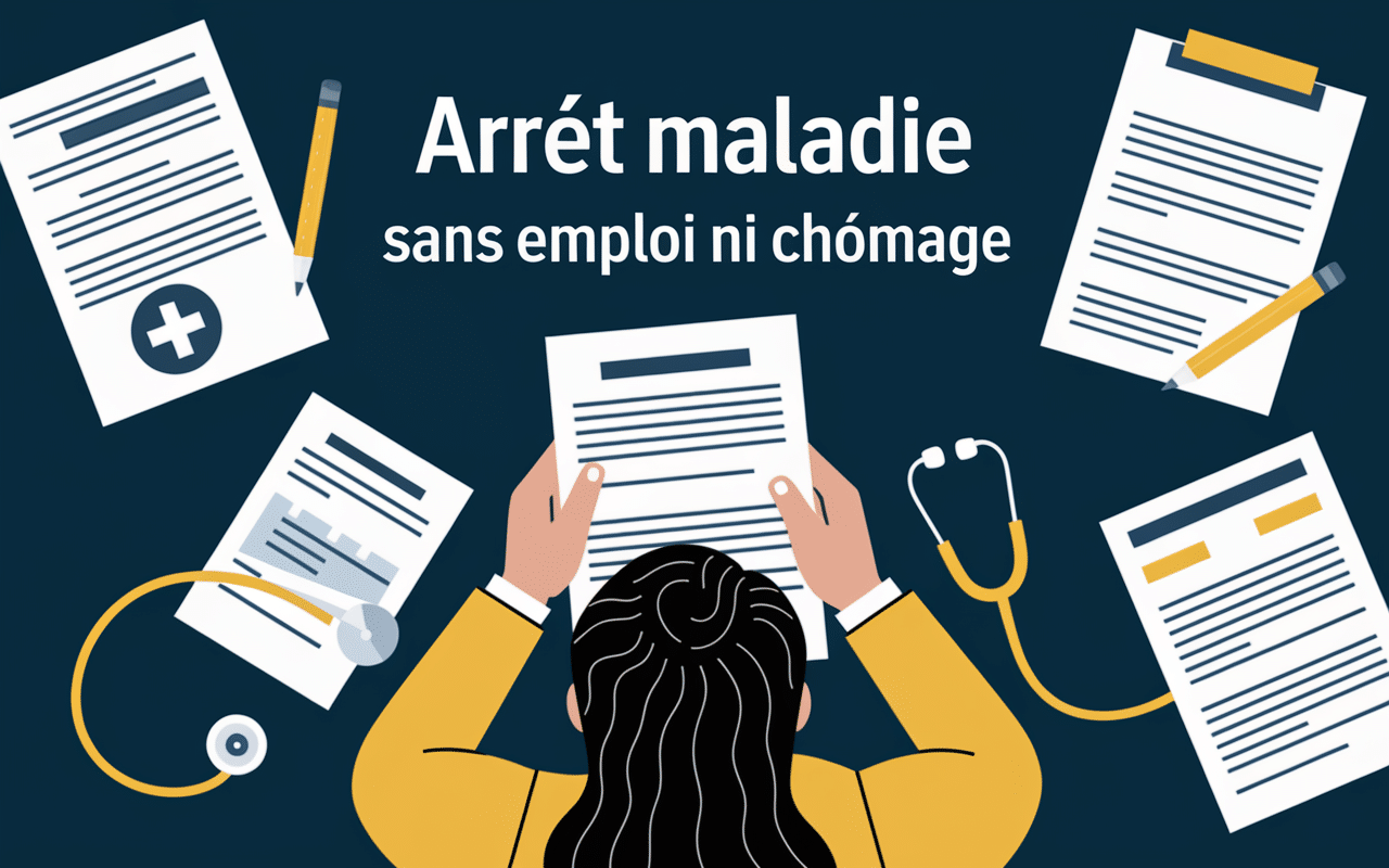 Procédures administratives arrêt maladie chômage