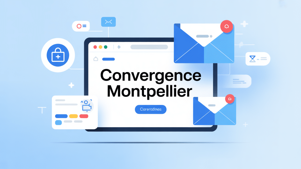 Interface Convergence Montpellier avec emails sécurisés