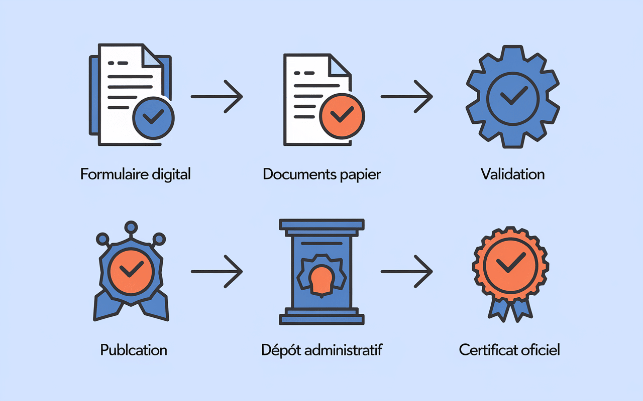 infographie creation sas legalstart processus 6 etapes documents