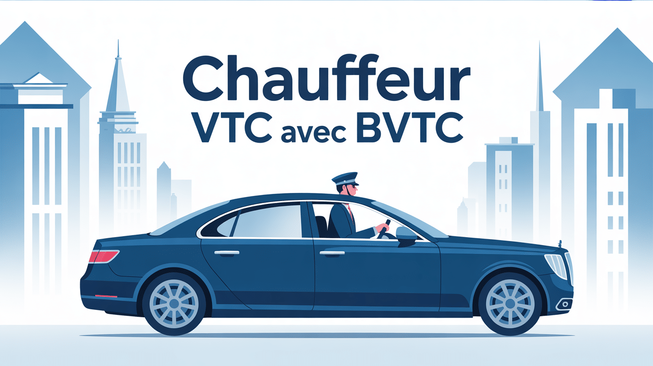 voiture élégante et chauffeur vtc bvtc en ville