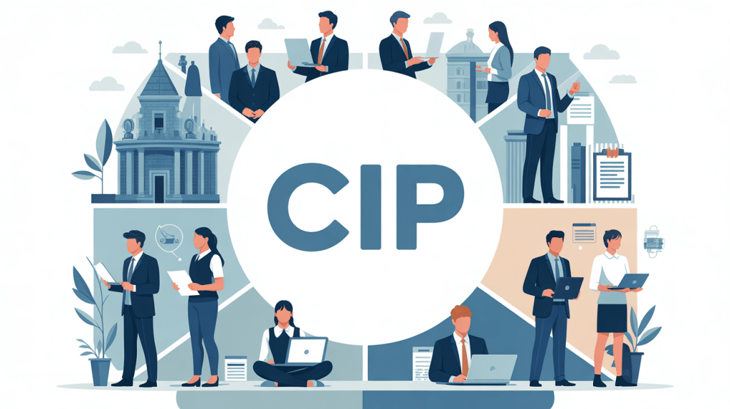 Illustration CIP balance entre entrepreneurs et jeunes diplômés