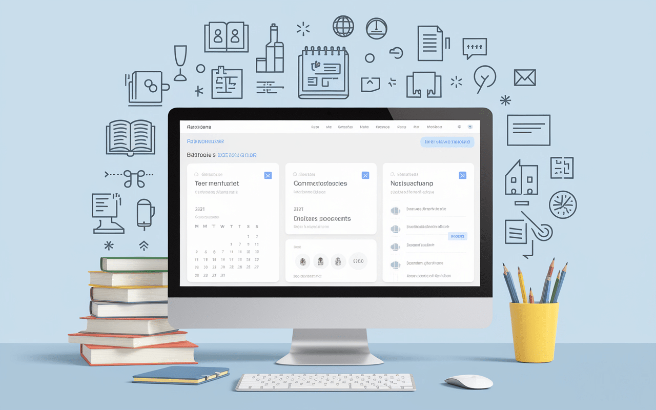 interfacecahierdeprepa-dashboard-educatif-communication-calendrier-documents