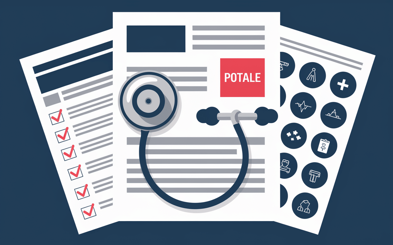 stethoscope et documents vérifiés sur le piège du licenciement pour inaptitude