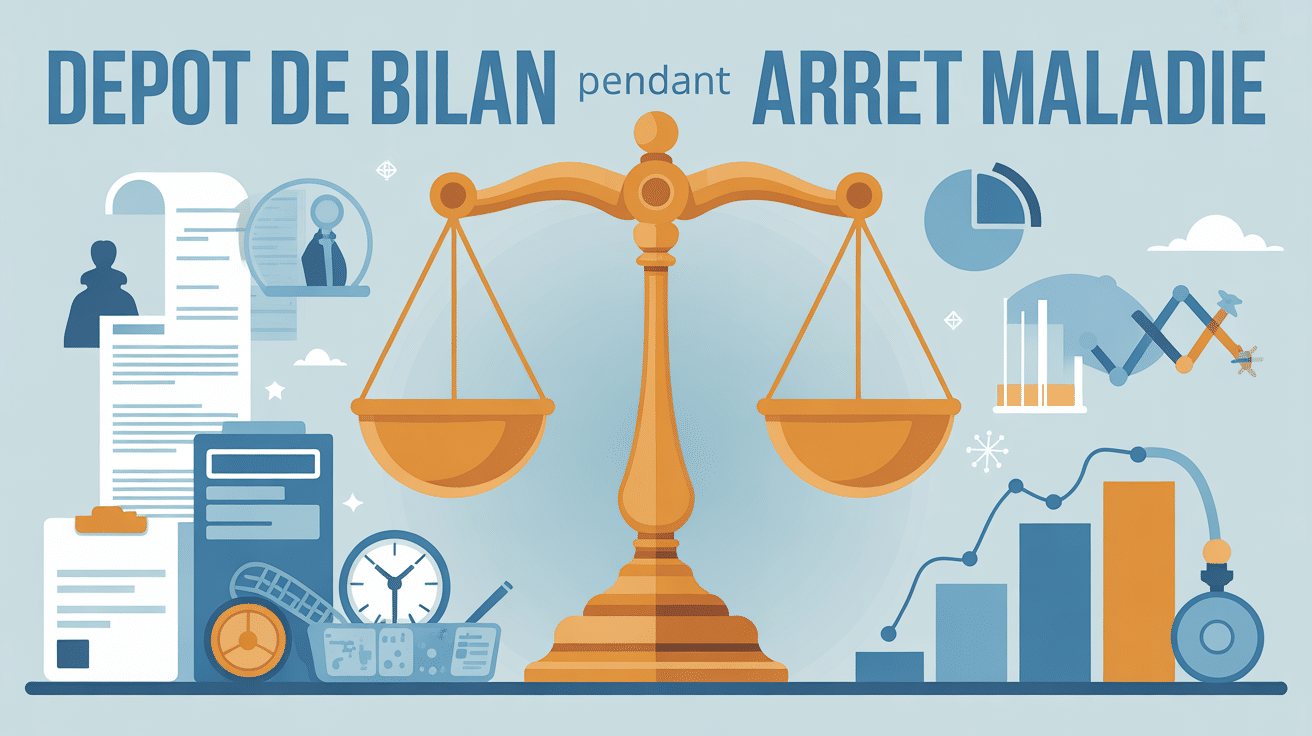 Balance de justice, depot de bilan et arret maladie