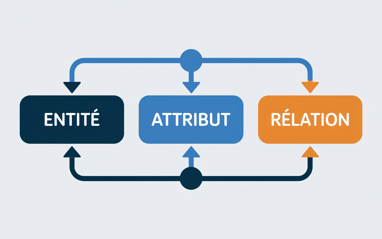 Diagramme simplifié entité attribut relation
