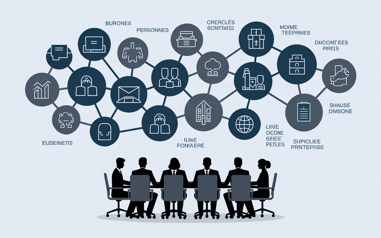 Diagramme organisationnel comite etablissement BNP Paribas