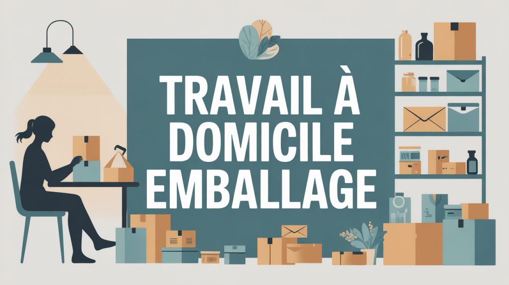 Personne emballant à domicile
