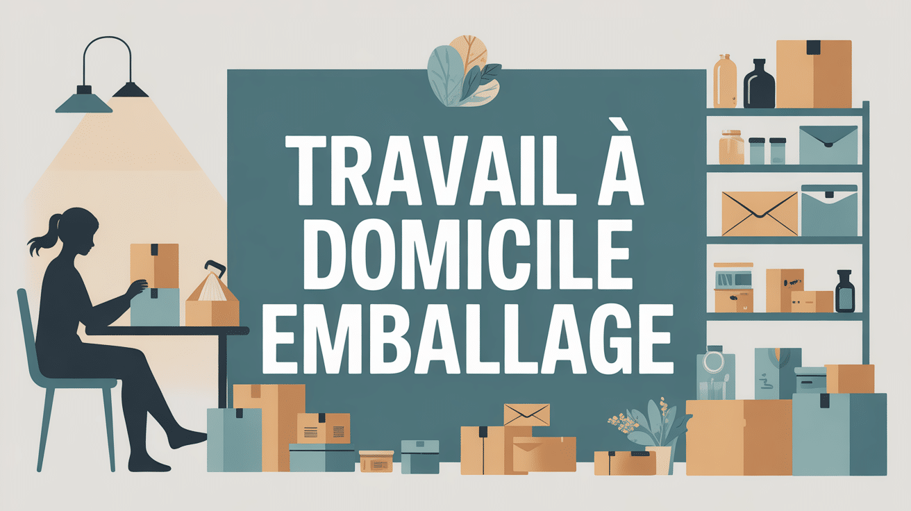 Personne emballant à domicile