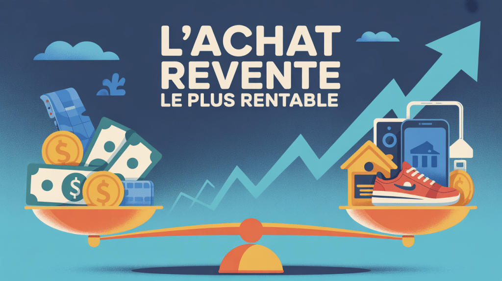 Graphique achat revente le plus rentable balance et objets