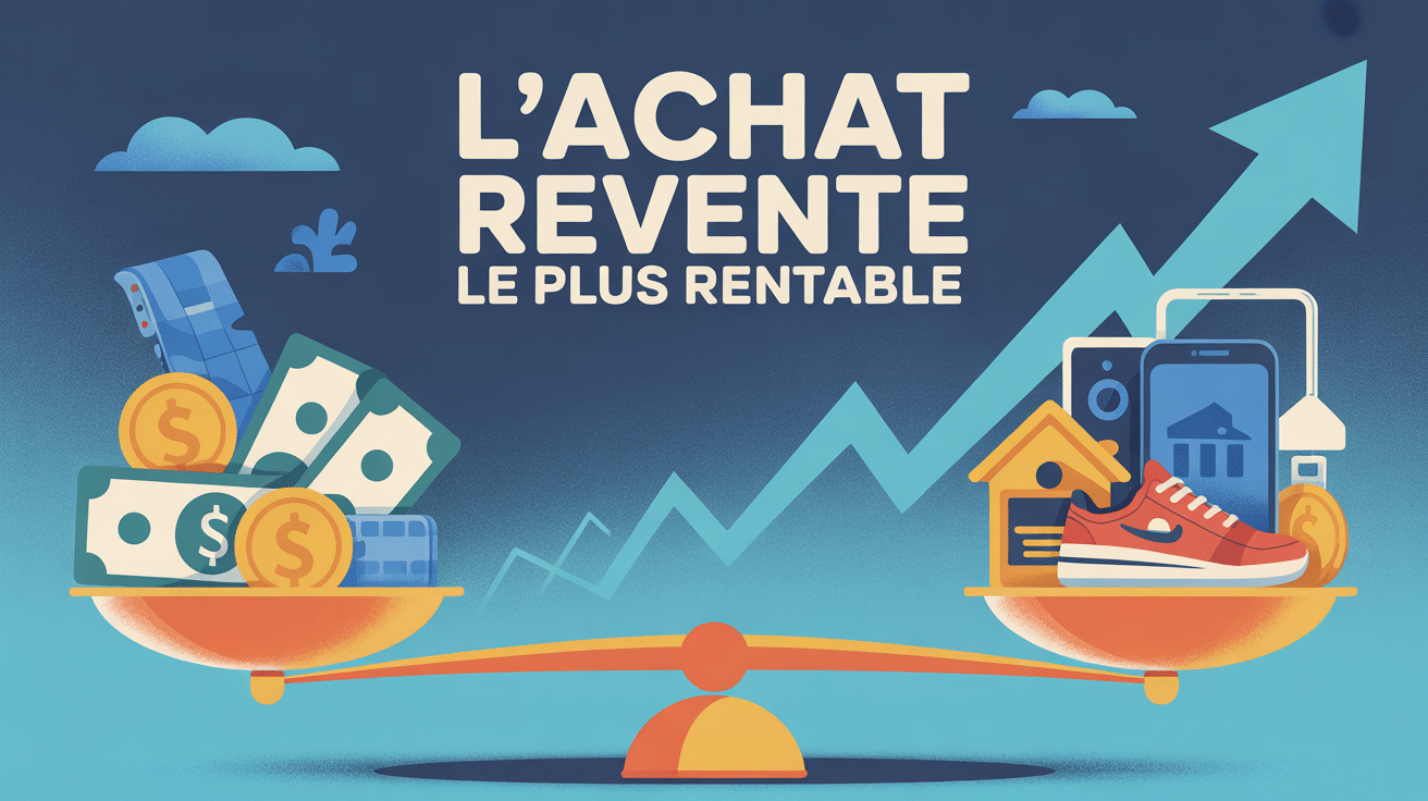 Graphique achat revente le plus rentable balance et objets
