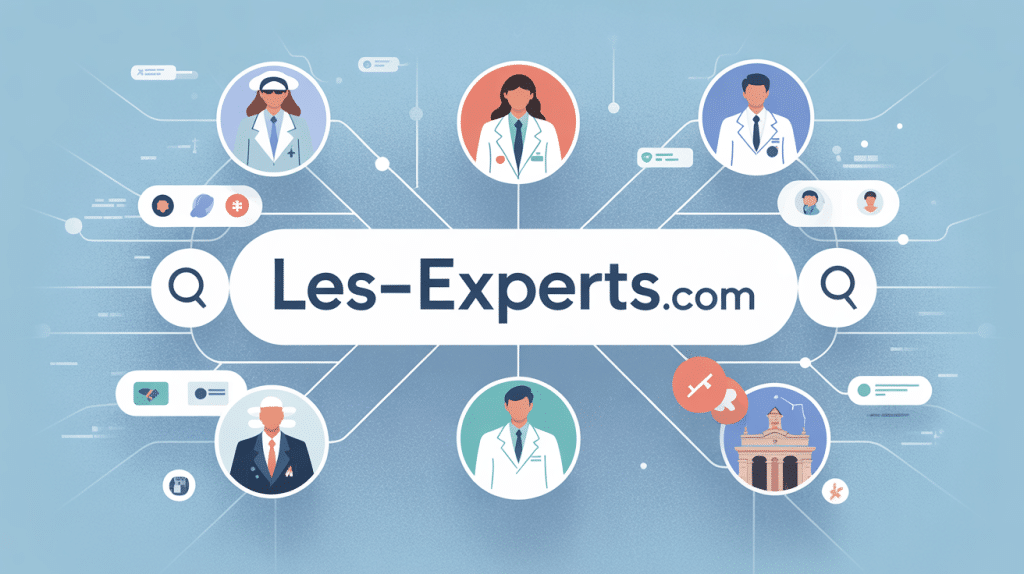 Illustration interface recherche experts certifiés les-experts.com