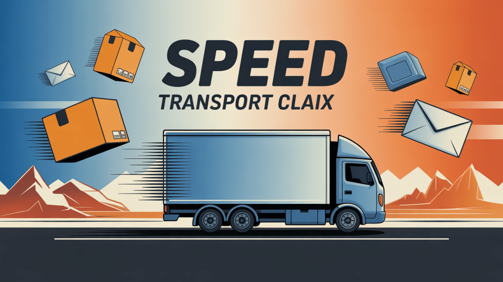 Speed Transport Claix camion de livraison sur route montagneuse