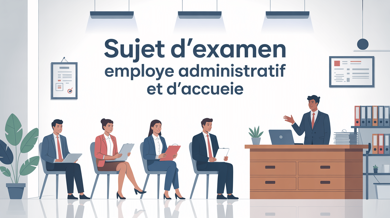 accueil moderne sujet examen employé administratif et d'accueil