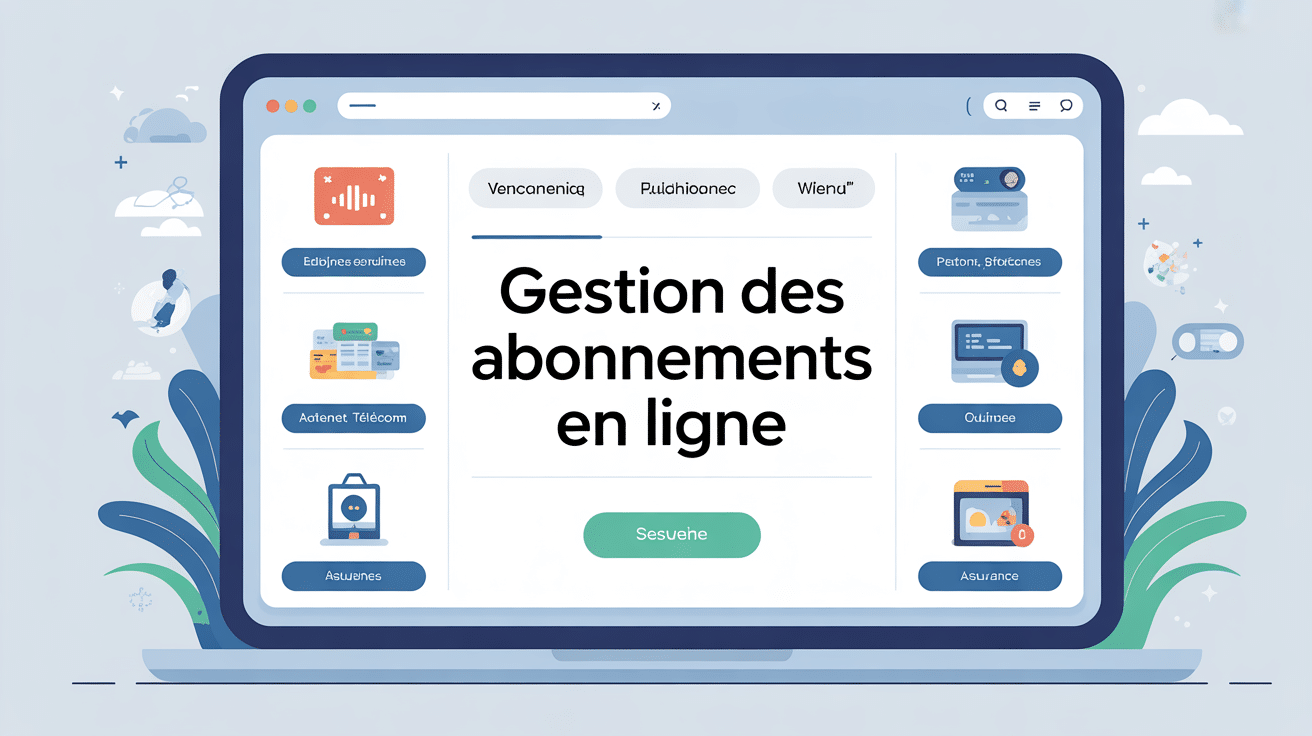 Interface www.monserviceabo.fr gestion des abonnements illustration