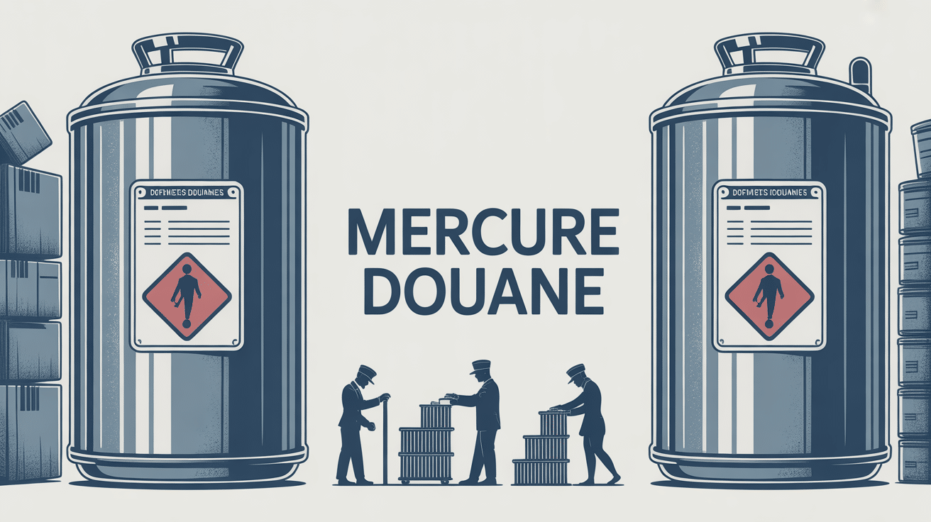 Illustration mercure douane contrôle sécurité