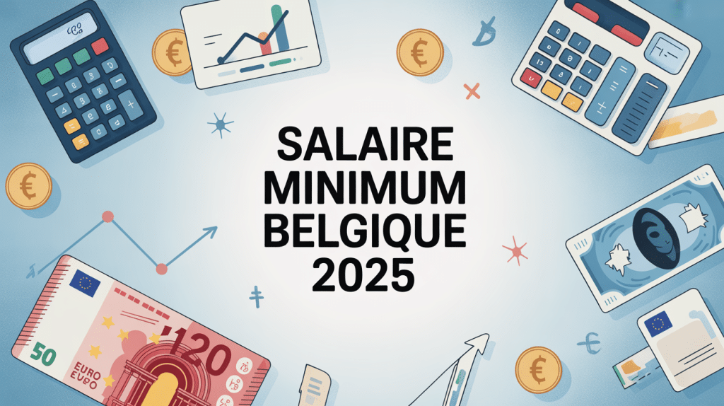 illustration smic belgique 2025 bureau moderne euro