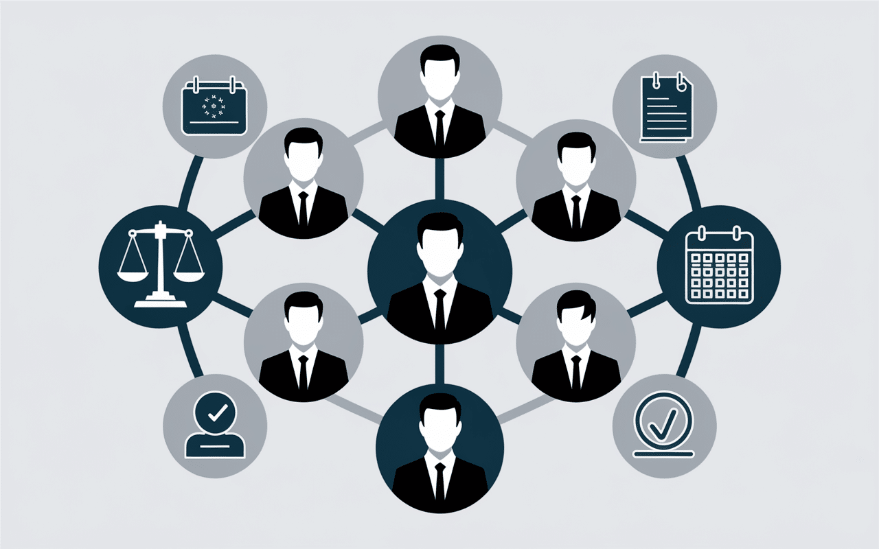 diagramme ste com organisation dirigeants associés