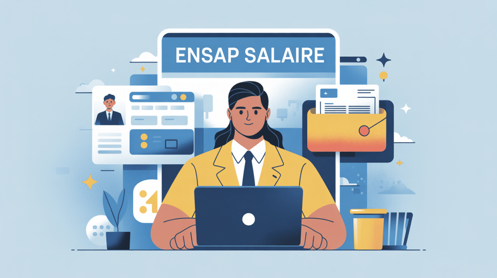 Illustration accès ensap salaire agent public