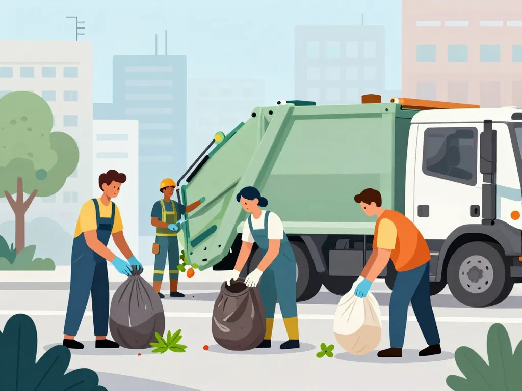 ripeur salaire illustration ripeurs ville