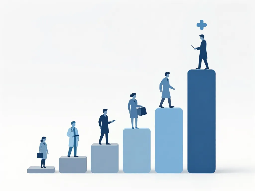 salaire anesthésiste évolution niveaux carrière visualisation