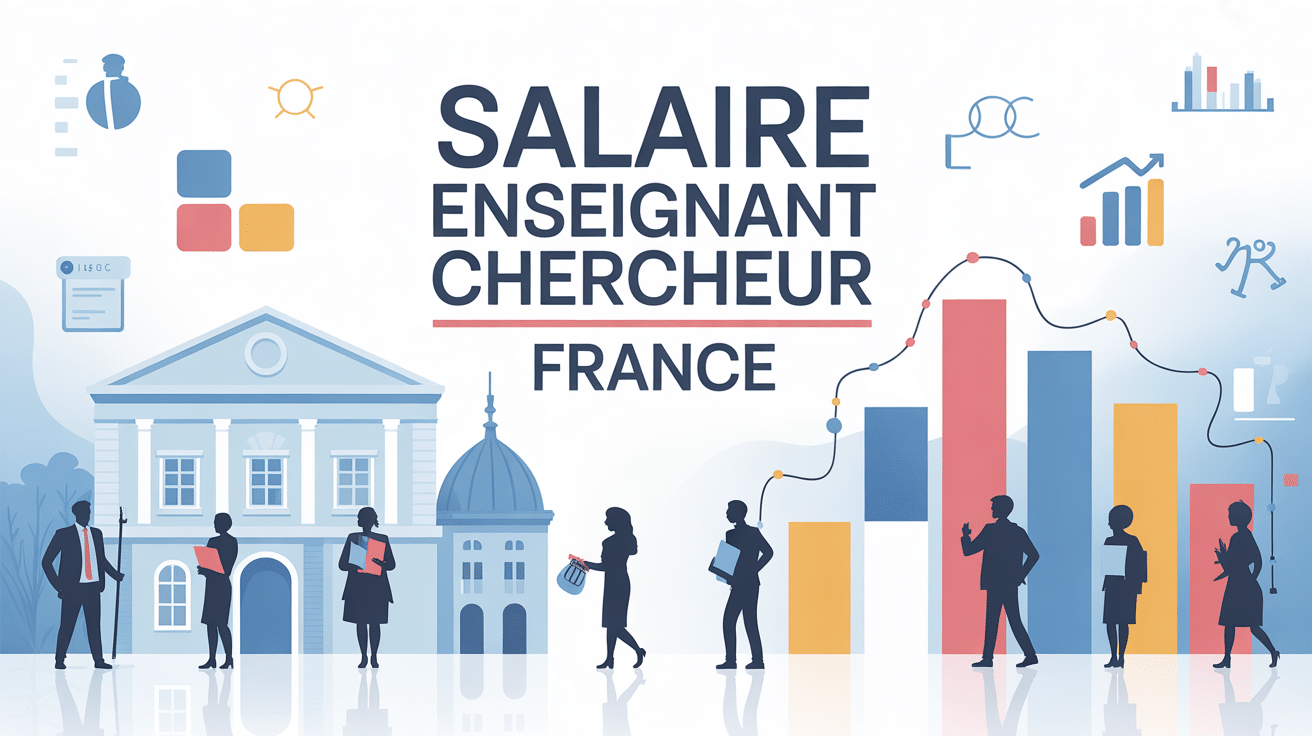 salaire enseignant chercheur France image académique moderne