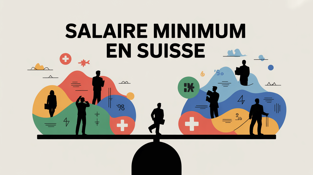 illustration salaire mini en suisse balance cantons